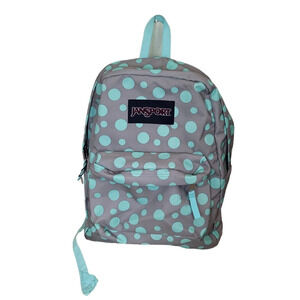 JanSport Superbreak Backpack Grey Rabbit Sylvia Dot